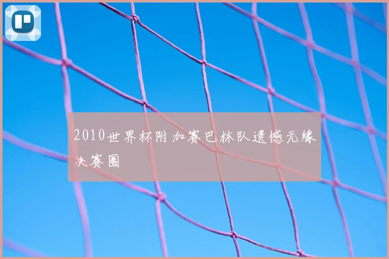 2010世界杯附加赛巴林队遗憾无缘决赛圈